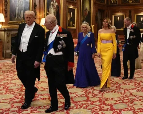 Royals Deploy Grand Welcome During Protests; Kimmel Taken Off Air Over Kirk Comments